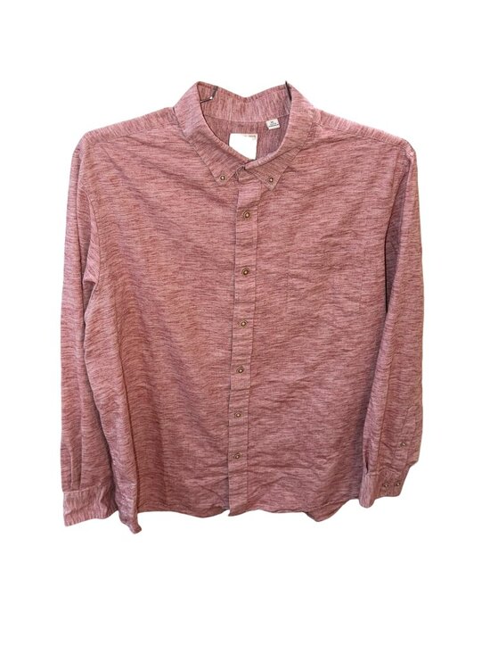 ROWM Tops - ROWM Long Sleeve Button Down Casual Dress Shirt Cotton Blend XL Work Travel
